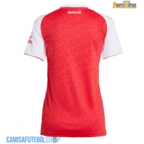 Camisa de time de futebol Arsenal Replicas 1º Equipamento Feminina 2025-26 Manga Curta